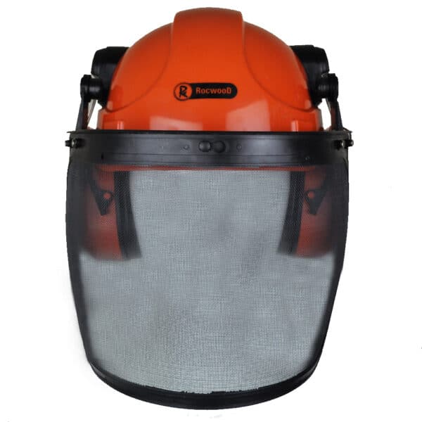 Rocwood Forestry Chainsaw Helmet With Ear Defenders Metal Visor And Free Goggles Rocwood